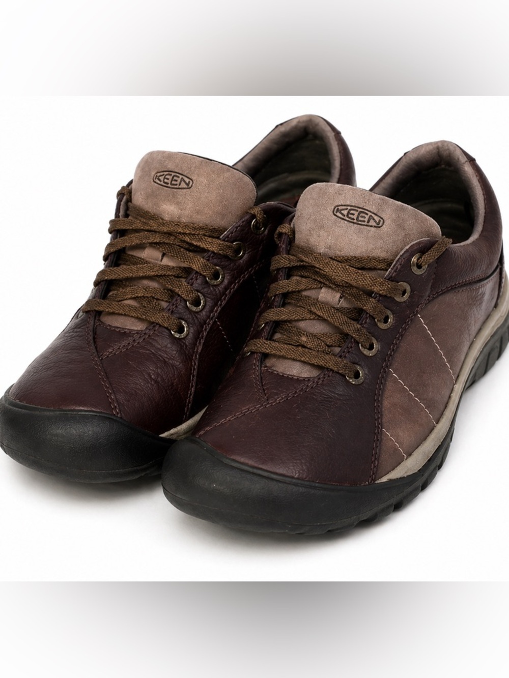KEEN Leather Walking Shoes Brown Comfort Sneakers Women’s Size 7​